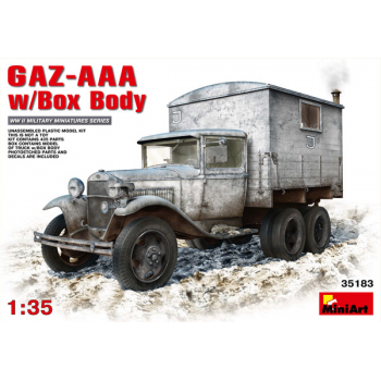 GAZ-AAA + Box Body Soviet Cargo Truck
